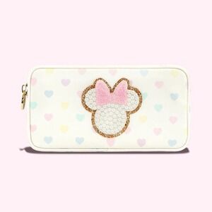 Stoney Clover‎ Lane Disney Minnie Mouse Pastel Hearts Small Pouch Cosmetic Bag